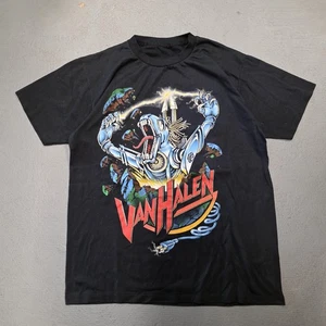 Camicia Van Halen vintage uomo grande nera band rock grafica maglietta anni 90 concerto tour - Foto 1 di 6