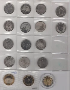1975 -2007 Schweiz Lot von 17 5 Sfr und 10 Sfr Gedenkmünzen - Bild 1 von 2