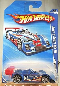 2010 Hot Wheels #154 HW Racing 8/10 RILEY & SCOTT MK III Blue Variation w/10 Sp - Picture 1 of 5