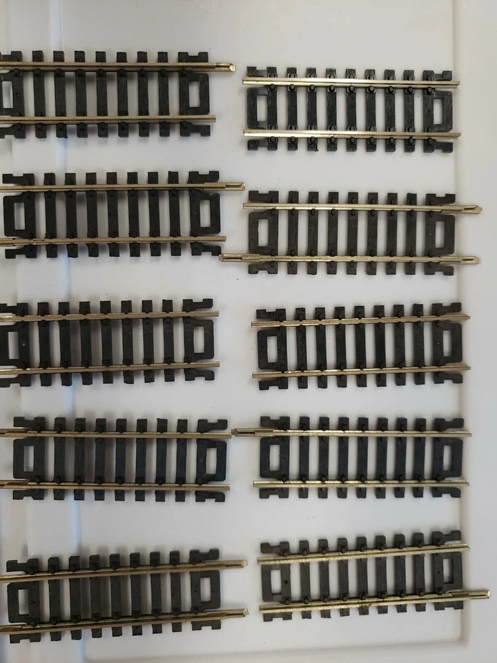 ATLAS,  HO Scale Snap Track, 10 SECTIONS per order, 3"  Nickel Silver, Code 100. - Image 1 of 1