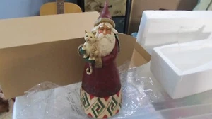 Jim Shore Santa And the Cat 2002 - Picture 1 of 10