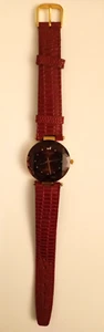 Watch Lee Cordeen New Old Store Inventory Green Leather Band Needs Battery - Picture 1 of 4