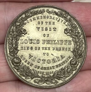 FRANCIA - REINO UNIDO 1844 CONMEMORATIVO DE LA VISITA DE LOUIS PHILIPPE A VICTORIA CLICHÉ - Imagen 1 de 12