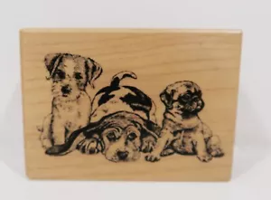 Sello de goma PSX 1991, F-860 perros cachorros, animales - Imagen 1 de 3