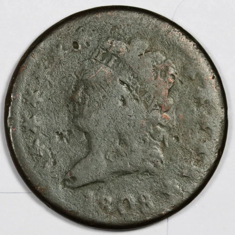 1808 Large Cent.  Circulated.   187931 Cover