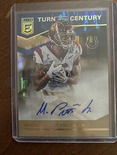 2020 Donruss Elite Michael Pittman JR. Turn Of The Century Gold Auto 3/5