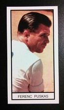 Hungary - Real Madrid - FERENC PUSKAS Memory Lane UK football trade card