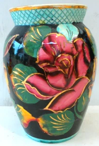 VASE FAIENCE VALLAURIS DECOR MAIN 23 cm de haut - Imagen 1 de 4