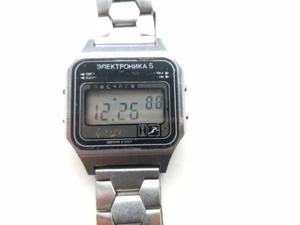 Rare vintage Soviet digital men's watch ELEKTRONIKA 5 Start-Stop USSR - Bild 1 von 14
