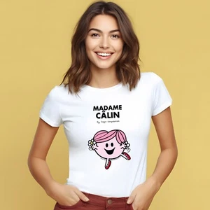 Madame Câlin Women's Short Sleeve T-Shirt White - Picture 1 of 3
