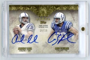 2012 Topps Five Star Andrew Luck / Coby Fleener Dual Rookie Auto RC 20/20 Colts - Picture 1 of 2