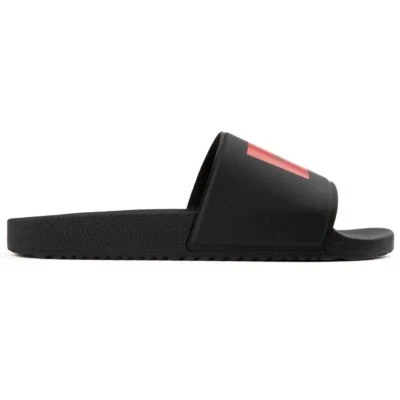 Sandalias Hugo Timein Slides negras para mujer Foto 1 de 3
