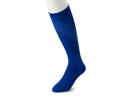 NWT Adidas Over the Calf Running Socks Climacool Unisex Blue Women 8-10.5 - Image 1 of 4