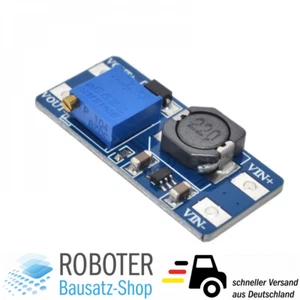 Spannungswandler MT3608 DC-DC Step-Up Boost Konverter Modul 2A 2V-28V Arduino - Bild 1 von 3