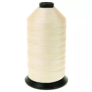 American & Efird Thread Spool 16 oz Braid Poly #6 Cream - Picture 1 of 4