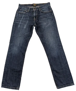Lucky Brand Jeans Mens 221 Original Straight Pyrmont Dark Blue 32x29 100% Cotton - Picture 1 of 15