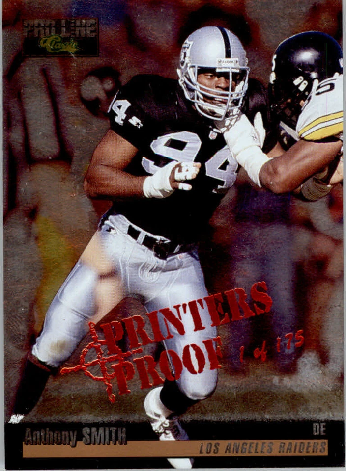 1995 Pro Line Football "Printer's Proofs Silver" Parallel Cards - Image 1 of 1