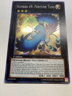 Yugioh Number 49: Fortune Tune 1st Edition Secret Rare NUMH-EN029 LP - Image 1 of 4