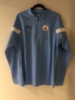 Manchester City MCFC Soccer Football L/S 1/4 Zip Training Shirt NWT 2XL jersey - Image 1 of 4