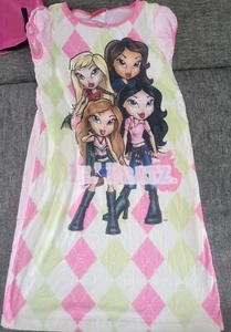 Lil Bratz Y2K Night Gown Pajamas Girls 7/8 T Shirt Set Of 2 - Picture 1 of 4