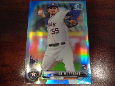 2017 Bowman Chrome MINI Joe Musgrove #'ed 64/70 BLUE Refractor RC-Padres - Image 1 of 2