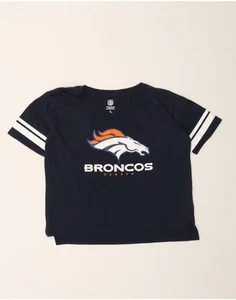 NFL Girls Denver Broncos Graphic T-Shirt Top 15-16 Years Large Navy Blue DD58 - Picture 1 of 3