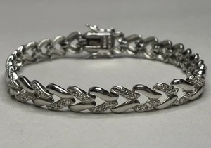 Sterling Silver 7.5-Inch Bracelet #5021 - Picture 1 of 5