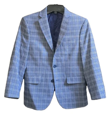 Abrigo Blazer Deportivo Lauren Ralph Lauren Niños Azul Cuadros o Patrón a Cuadros Talla 12R Foto 1 de 4