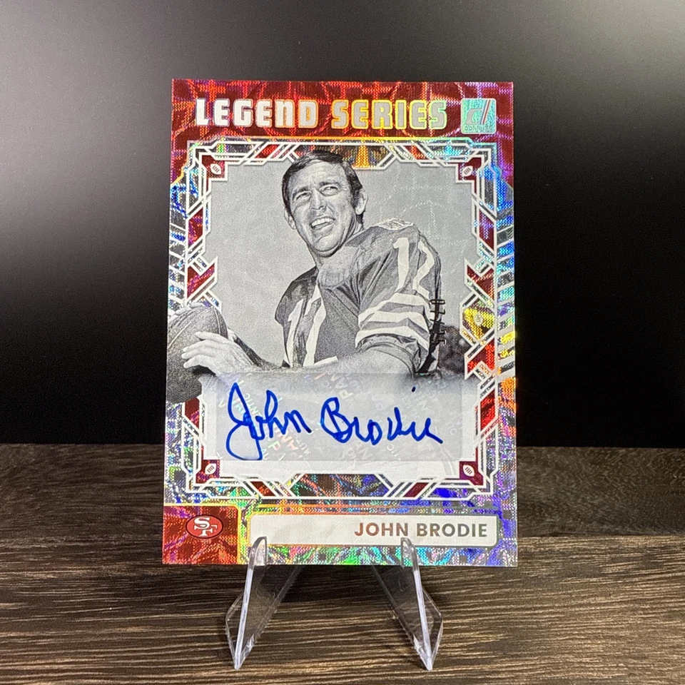 2025 Donruss Legend 系列 John Brodie 亲笔签名 /25 SF 49ers #TLS-JBR — 第 1/3 张图片
