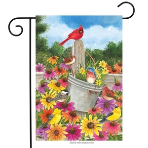 Briarwood Lane Spring Gathering Cardinal Garden Flag - Picture 1 of 4