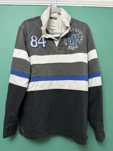 Mens West Coast Rugby Shirt. Large. Grey. Long Sleeve. SKU 87075 - Picture 1 of 8