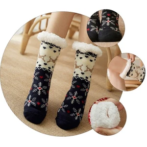 Warm Plus Fleece Women's Christmas Stockings Comfortable Winter - Picture 1 of 12