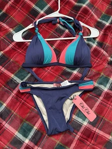 Chi Chi London Bikini Size Medium Bottom Beachwear Navy - Picture 1 of 5