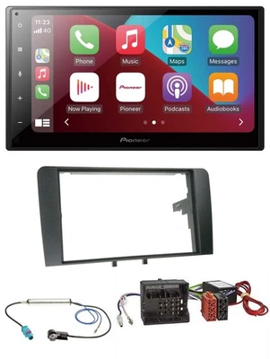 Pioneer USB MP3 DAB 2DIN Bluetooth Autoradio für Audi A3 8P 2003-2012 Aktivsyste - Bild 1 von 4