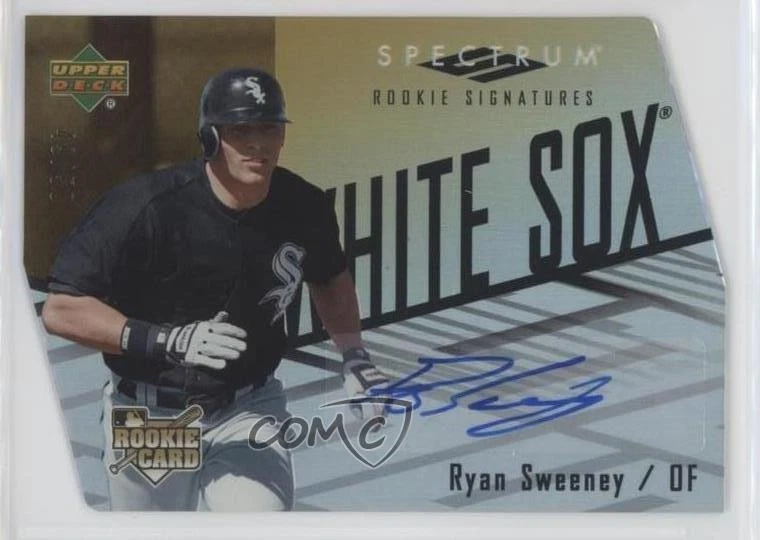 2007 Upper Deck Spectrum Rookie Signatures Gold Die-Cut /50 Ryan Sweeney Auto - Image 1 of 2