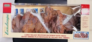 Lemax 24” LARGE MOUNTAIN BACKDROP w/ TREES 81011 Village Display Scene Christmas - Picture 1 of 3