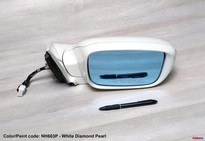 2007 2008 ACURA TL PASSAGEIRO DESTRO PORTA EXTERNA DIREITA ESPELHO SINAL BRANCO PÉROLA FABRICANTE DE EQUIPAMENTO ORIGINAL - Imagem 1 de 4