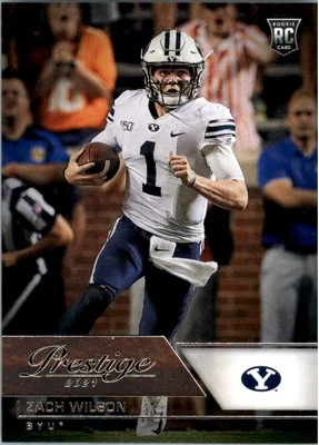 2021 Panini Chronicles Draft Picks Prestige #82 Zach Wilson - FB - Image 1 of 2