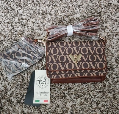 Cartera Bandolera Valentino Orlandi con Cartera Marrón Dorado ¡NUEVA CON ETIQUETAS! Foto 1 de 4