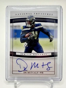 DK Metcalf Rookie Signatures Auto #8/99 2019 Tesori Nazionali - Foto 1 di 6