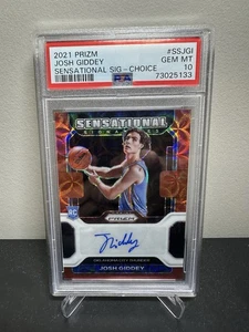 Josh Giddey Sensational Signatures Choice Auto PSA 10 2021-22 Panini Prizm - Picture 1 of 2