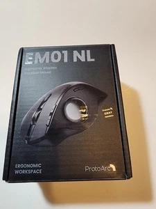 EM01 Wireless Bluetooth Trackball Mouse 2.4G RGB, Ergonomic, Rechargeable - Picture 1 of 4