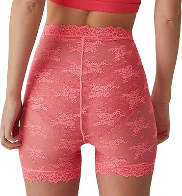 Nuevo con etiquetas Pantalones Cortos de Bicicleta de Encaje Rosa Pantalones Cortos Sin Mangas Debajo del Vestido Medi  Foto 1 de 4