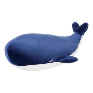 Whale Plush Toy Whale Hugging Pillow Skin Friendly Room Decor Cartoon Doll - Picture 1 of 12