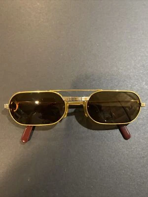 Vintage CARTIER MUST Louis LC Sunglasses 55-20 140 Made In France - Image 1 of 4