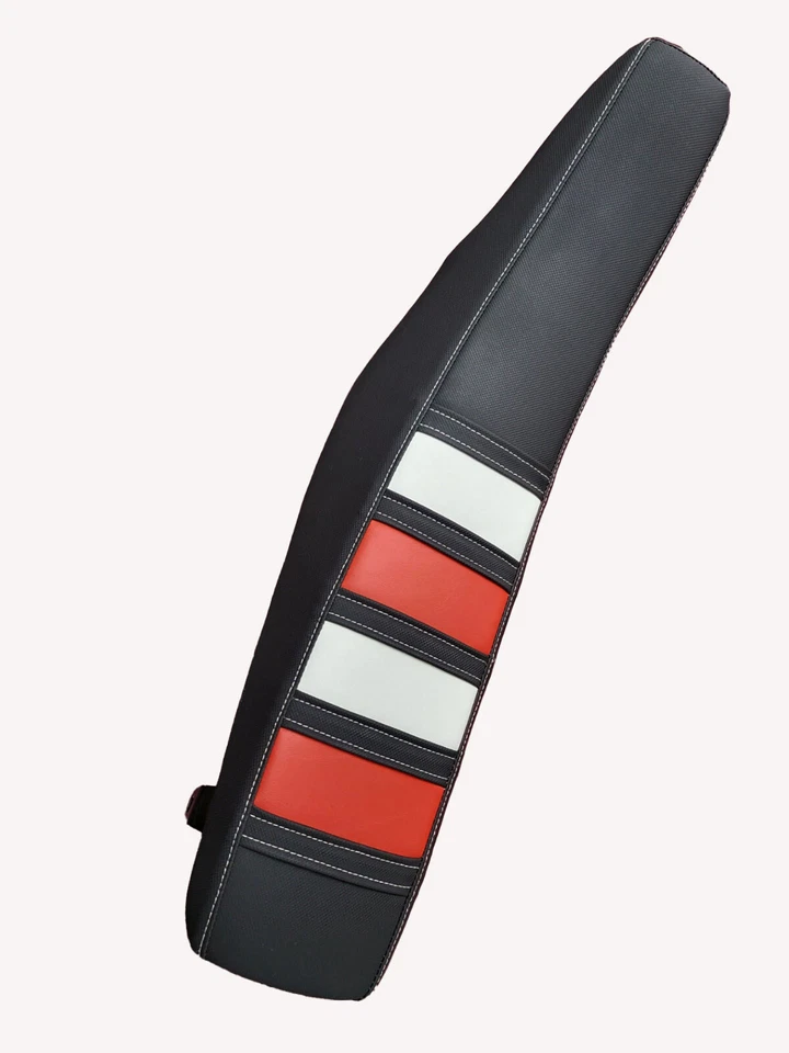 KAWASAKI KX250 KX125 FUNDA ASIENTO PINZA ACANALADA SE ADAPTA 2003-2008 NEGRO/ROJO Foto 1 de 1