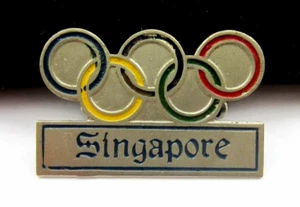 SINGAPORE NOC National Olympic Committee First Olympic Pin Very rare - Picture 1 of 5