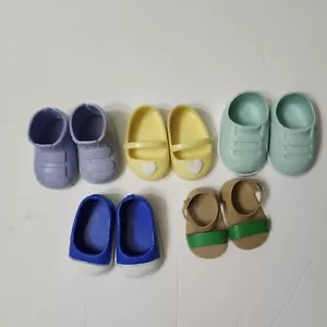 Our Generation & Battat Shoes Sandals Lot Of 5 Pairs For Dolls Assorted Sizes - Picture 1 of 10