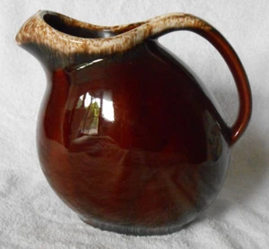 Vtg Hull Ovenproof Drip Glaze Ball Pitcher Collector Quality ice lip SALE!!      - Picture 1 of 7