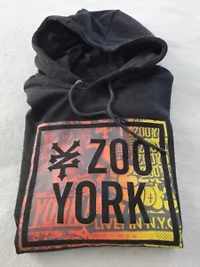 Zoo York Men’s Casual Hoodie Size Large Sweatshirt Long Sleeve Charcoal New - Picture 1 of 15